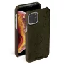 Telefono dėklas Krusell Birka Apple iPhone 11 Pro Max, tamsiai ruda, natūralaus kamščio ir odos stiliaus apsauginis dangtelis