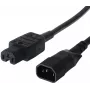 Bachmann ilginimo kabelis - IEC 60320 C14 į IEC 60320 C13 - 250 V - 10 A - 1,5 m - Juoda