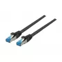EFB-Elektronik RJ45 jungiamasis kabelis Cat.6A S/FTP TPECat.7 superflex juodas 0,5m