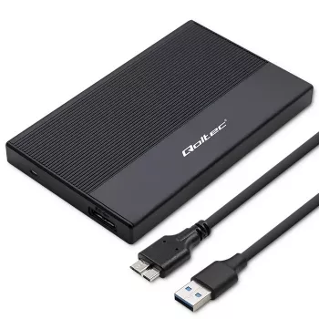 Išorinis dėklas 2,5 inch SATA SSD/HDD QOLTEC 52277 USB 3.0