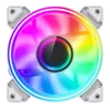 Gamemax Dual Ring Infinity korpuso ventiliatorius baltas