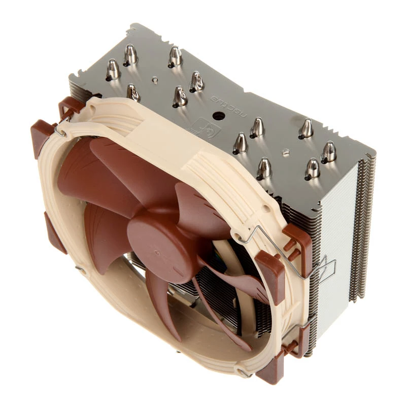 Noctua NH-U14S procesoriaus aušintuvas 12 cm Rudas, Nerūdijantis plienas