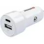 SKROSS Dvigubas automobilinis įkroviklis 65W PD su USB-C laidu baltas (SKCHCA0365WPDCN)