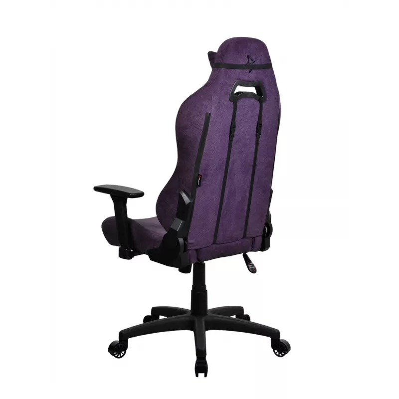 Žaidimų kėdė Arozzi Torretta SoftFabric Purple – ergonomiškas dizainas, reguliuojamos porankiai, atlošiama nugara