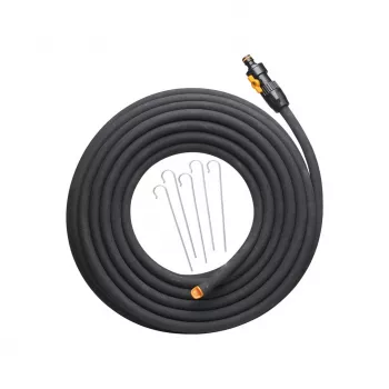 Sodo žarna Fiskars 1025935 — guminė, 15 m, antžeminė, UV atspari, juoda, 39 mm Ø
