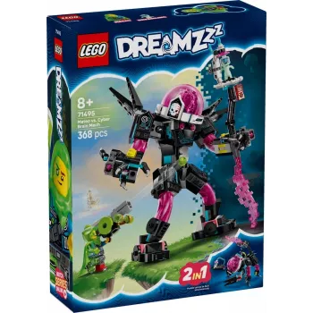 LEGO 71495 Mateo vs. Cyberbrain Mech – statybinis žaislas su minifigūrėlėmis ir pastatomu mech