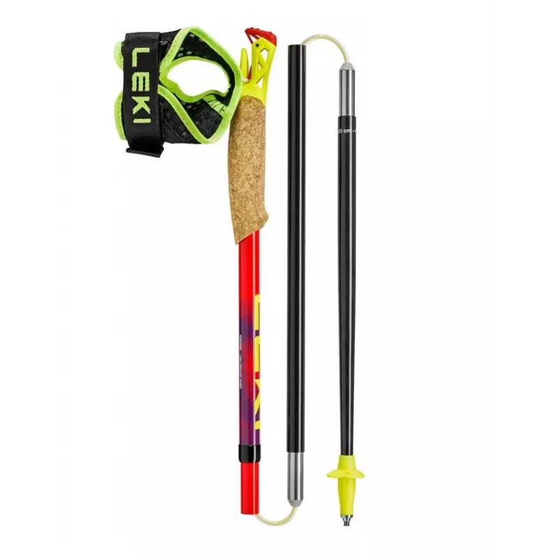 Leki TRL Ultratrail FX One 120 cm raudoni žygiavimo lazdos
