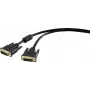DVI laidas Renkforce 1404065, 1,80 m, juodas, 24+1 kontaktas