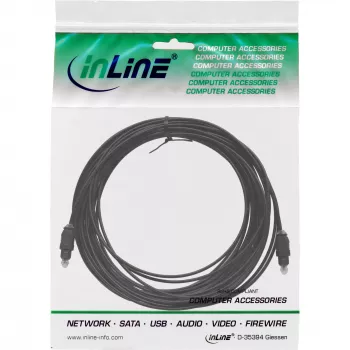 Optinis garso kabelis Toslink vyriškas / vyriškas 1 m InLine 89921