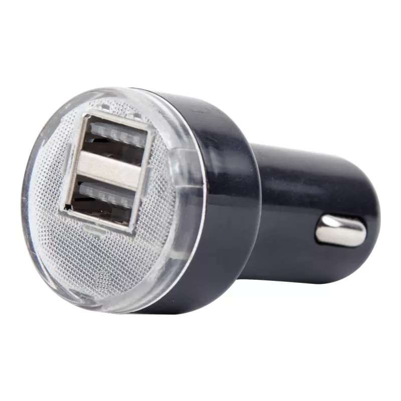 Automobilinis kroviklis Gembird EG-U2C2A-CAR-02, 12–24V įėjimas, 5V/2.1A išėjimas, 2× USB 2.0, juodas