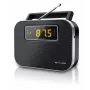 Muse M-081R | 2 juostų PLL nešiojamas radijo imtuvas su žadintuvu | Juoda