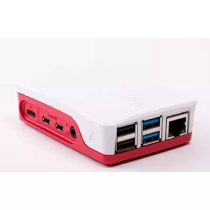 ALLNET Raspberry Pi 4 priedas – oficialus korpusas raudonas/baltas, skirtas Raspberry Pi 4