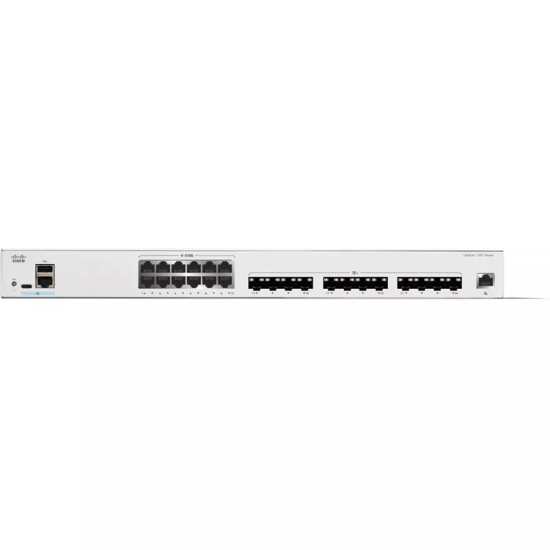 Valdomas jungiklis Cisco Catalyst 1300-24FP-4X 24 prievadų GE Full PoE 4x10GE SFP+
