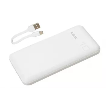 Nešiojamas maitinimo bankas IBOX IPB10 10000 mAh, Li-Ion, Quick Charge 3.0, USB‑C ir USB‑A išėjimai, 20W PD