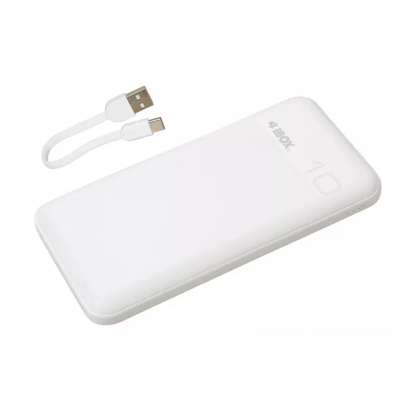 Nešiojamas maitinimo bankas IBOX IPB10 10000 mAh, Li-Ion, Quick Charge 3.0, USB‑C ir USB‑A išėjimai, 20W PD
