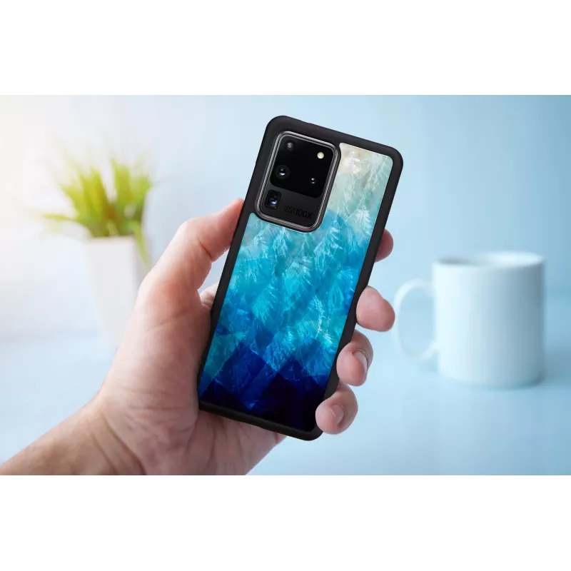 Apsauginis dėklas iKins Samsung Galaxy S20 Ultra, mėlynas ežeras/juodas