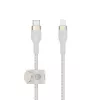 Belkin BOOST CHARGE - Lightning-Kabel - 24 pin USB-C männlich zu Lightning männlich - 2 m - weiß - für Apple iPad/iPhone/iPod (Lightning)