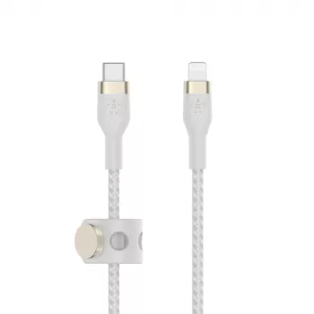 Belkin BOOST CHARGE - Lightning-Kabel - 24 pin USB-C männlich zu Lightning männlich - 2 m - weiß - für Apple iPad/iPhone/iPod (Lightning)