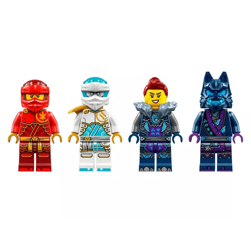 LEGO NINJAGO rinkinys 71808 – 322 detalės, 4 minifigūrėlės, aukštis 160 mm, nuo 7 metų