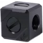 Alphacool Eiszapfen jungiamasis terminalas 5-jų G1/4 vidinis sriegis - juodas acetatas (17556)