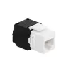 LogiLink NK4066 Keystone modulis, plokščias, juodas/baltas, RJ45