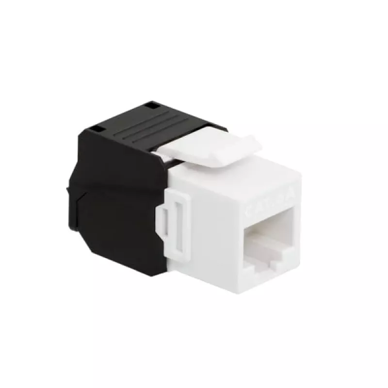 LogiLink NK4066 Keystone modulis, plokščias, juodas/baltas, RJ45