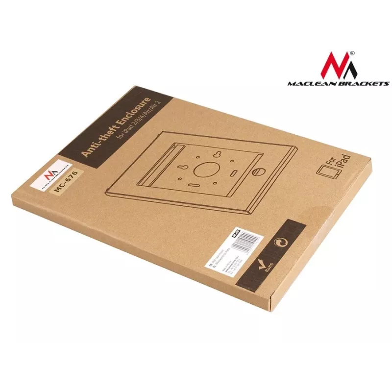 Maclean MC-676 Apsauginis laikiklis iPad 2/3/4/Air/Air2 nuo vagystės su rankena