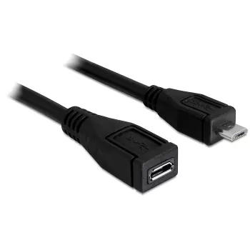 USB laidas DeLOCK 83248 USB 2.0 1m Micro-USB B juodas