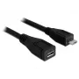 USB laidas DeLOCK 83248 USB 2.0 1m Micro-USB B juodas