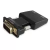 SAVIO CL-145 VGA į HDMI keitiklis su garsu, Full HD, juodas