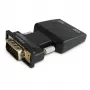 SAVIO CL-145 VGA į HDMI keitiklis su garsu, Full HD, juodas