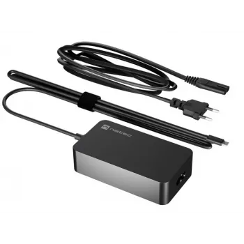 NATEC Grayling USB-C 45W maitinimo adapteris universalus juodas