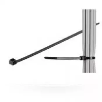 MicroConnect CABLETIE4 kabelio raištis kopėtėlės tipo juoda 100 vnt