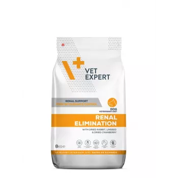 Sausas šunų ėdalas VETEXPERT Veterinary Diet Renal Elimination – suaugusiems, triušio skonio, 8 kg, baltymų 15,8%, riebalų 19,5%