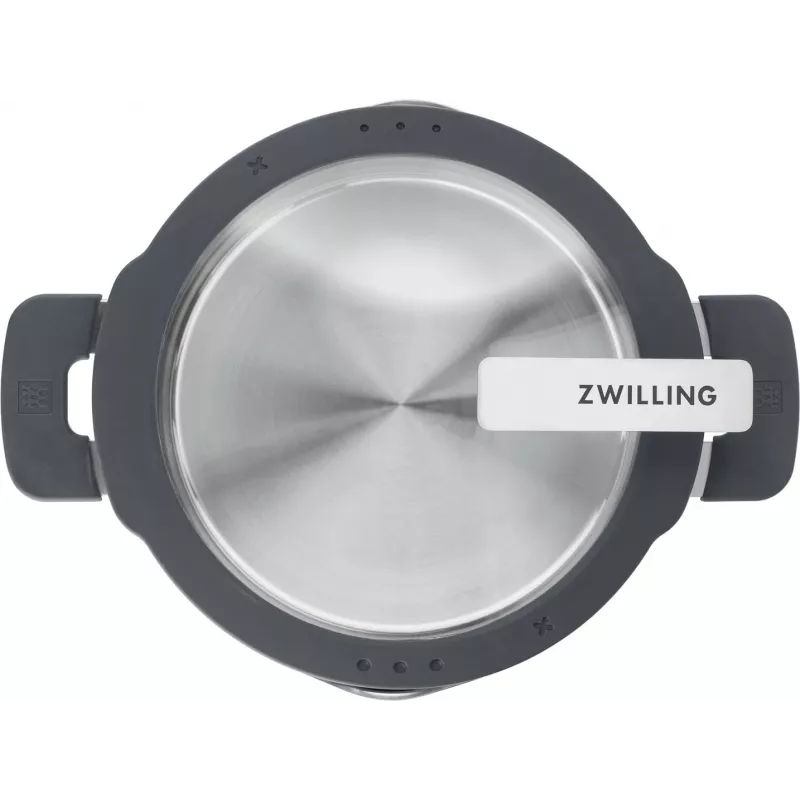 ZWILLING nerūdijančio plieno puodų rinkinys SIMPLIFY 5 vnt. – tinka indaplovei ir orkaitei, stikliniai dangčiai, tinka keraminėms kaitlentėms