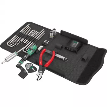 Gitaros įrankių rinkinys 9100 Kraftform compact, 27 dalių (juodas)