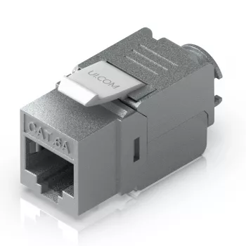 Keystone lizdas Ubiquiti UACC-Keystone-Jack-C6A RJ-45 plokščias metalinis