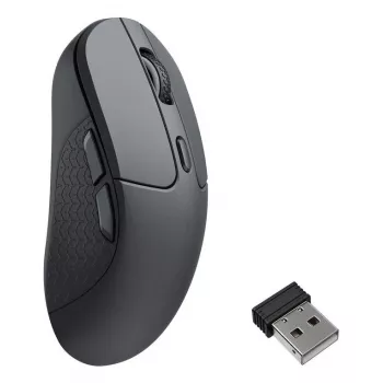 Belaidė ambidekstrinė pelė Keychron M3-A23 — Bluetooth + USB-C, Track-on-Glass (TOG), 30000 DPI, 5 mygtukai, juoda