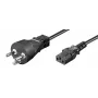 Microconnect PE1204100R maitinimo laidas 10 m, juodas, IEC 320 C13
