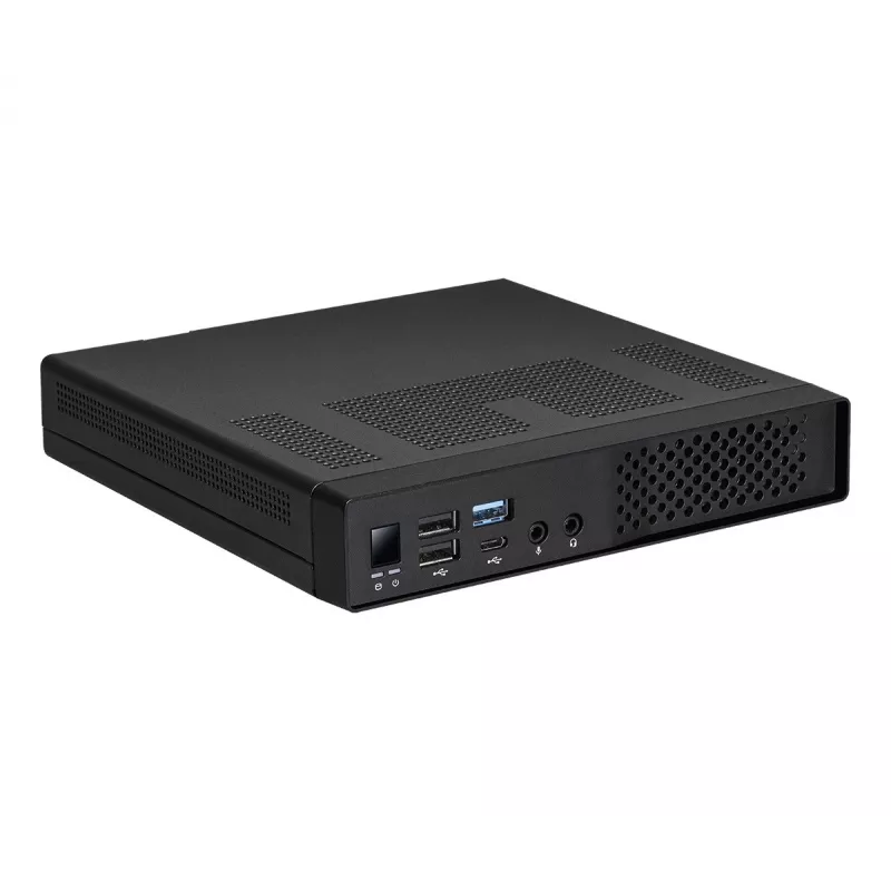 Mini PC barebone ASRock Jupiter X600 su Intel mikroschemų rinkiniu, kompaktiškas stalinis korpusas