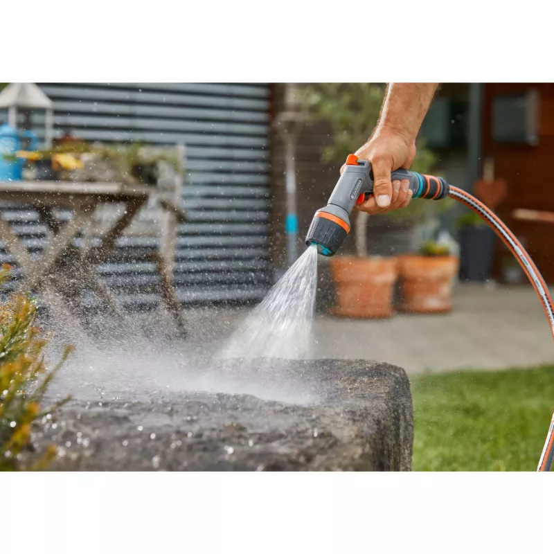 Gardena ecoPulse Comfort valymo pistoletas, pilkai oranžinis