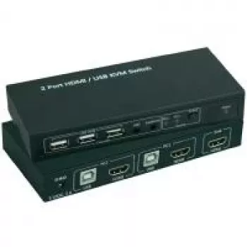 KVM jungiklis SpeaKa professional SP-4330460 — 2 prievadų HDMI + USB, 1920x1080