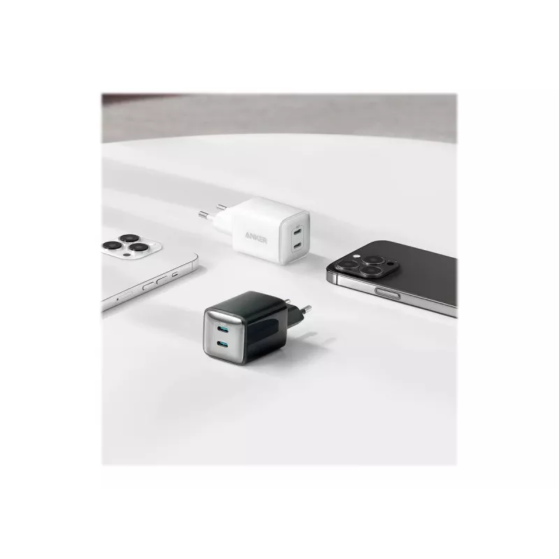 PowerPort III 40W 2xUSB-C Baltas