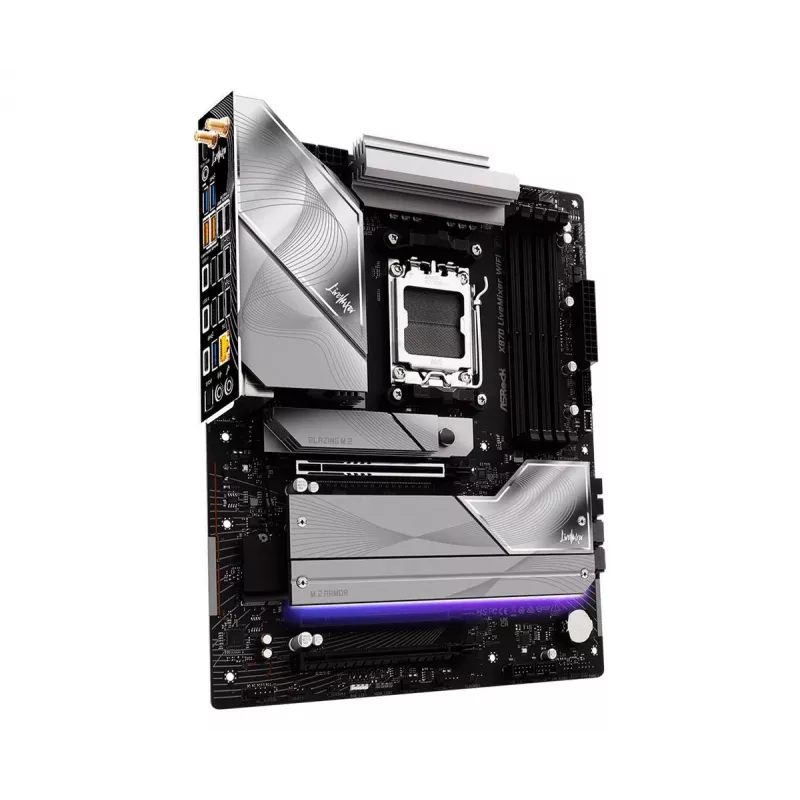 Motininė plokštė ASROCK X870 (lizdas AM5, ATX, DDR5, 4 atminties lizdai, X870LIVEMIXERWIFI)