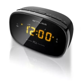 Muse M-150CR radijo laikrodis su FM PLL imtuvu, 1,52 cm LED ekranu, žadintuvu (radijas/garsinis signalas), maitinimas 230 V / AAA baterijos
