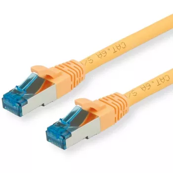 VALUE - Patch-Cable - RJ-45 (M) į RJ-45 (M) - 2 m - SFTP, PiMF - CAT 6a - Halogen-Free, Lieta, Snagless, vytas - Geltona (21.99.1932)