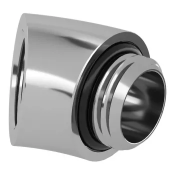 Barrow 45° adapteris G1/4 išorinis į G1/4 vidinis, sidabrinis, modelis TDWT45-V2 S