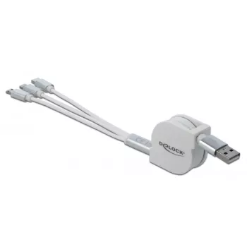 USB laidas DeLOCK 85850 0,98 m USB 2.0 USB A USB C / Micro-USB B / Lightning