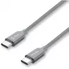 USB C laidas Nevox 1654 USB 2.0 2m pilkas sidabrinis