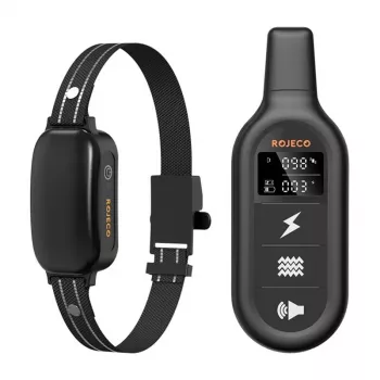 Rojeco 1000M PD521 Elektrinis antkaklis lojimui (Juodas)